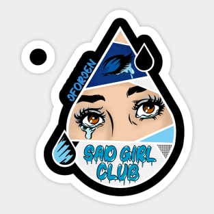 Sad Girl Club Sticker